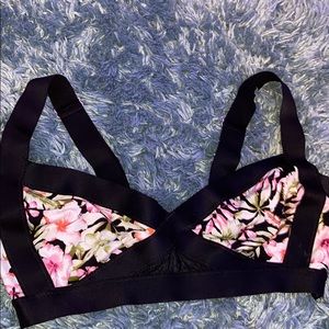 Flower bathing suit top